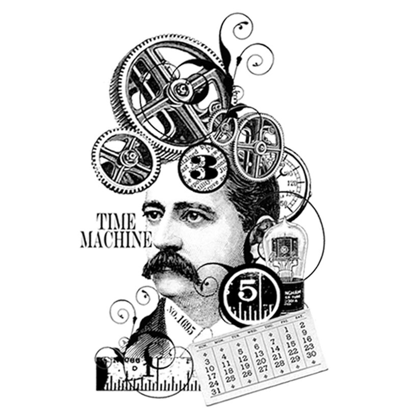 #2584 - Gearhead Little Heads - Steampunk/Man